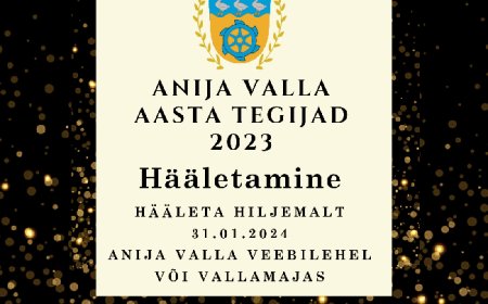 Alanud on Anija valla 2023. aasta tegijate konkursi hääletamine