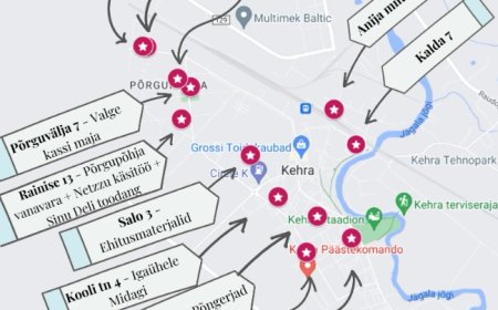 Kehra Hoovimüük 2024 07. juuli 11.00-16.00 - Kaart