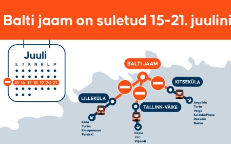 15.- 21. juulini on Balti jaam reisirongide liikluseks suletud