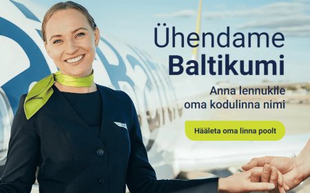 Kuidas kõlaks Kehra nimeline lennuk? Iga Hääl Loeb -  Kehra Linn Air Balticu Lennukile!