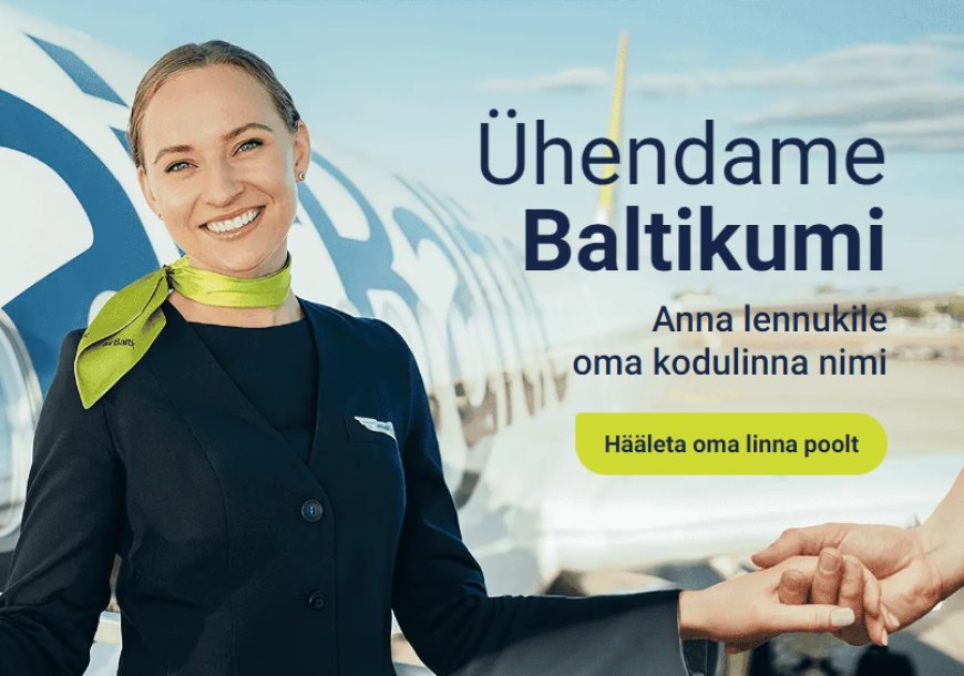 Kuidas kõlaks Kehra nimeline lennuk? Iga Hääl Loeb -  Kehra Linn Air Balticu Lennukile!