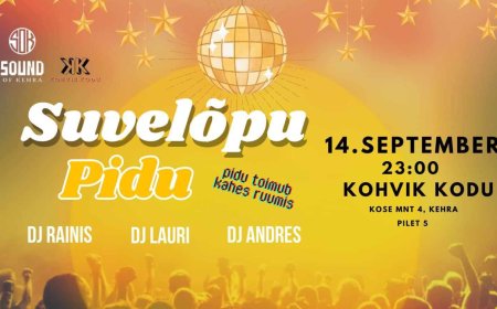 Meeleolukas suvelõpupidu Kehra kohvik Kodu-s