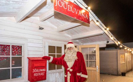 Kehra turu jõuluvana postkast võlub nii väikeseid kui suuri