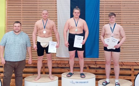 Kehra päästja Roman Sviridov saavutas Eesti meistrivõistlustel sumos kaks medalit