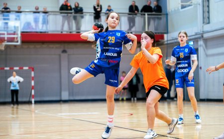 Tütarlapsed mängisid käsipalli miniliiga 4. etapi Kehras