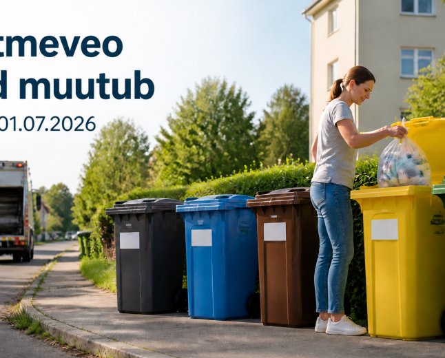 Jäätmeveo hinnad tõusevad alates 1. juulist 2026 – riiklik saastetasu ajab arved kõrgemaks