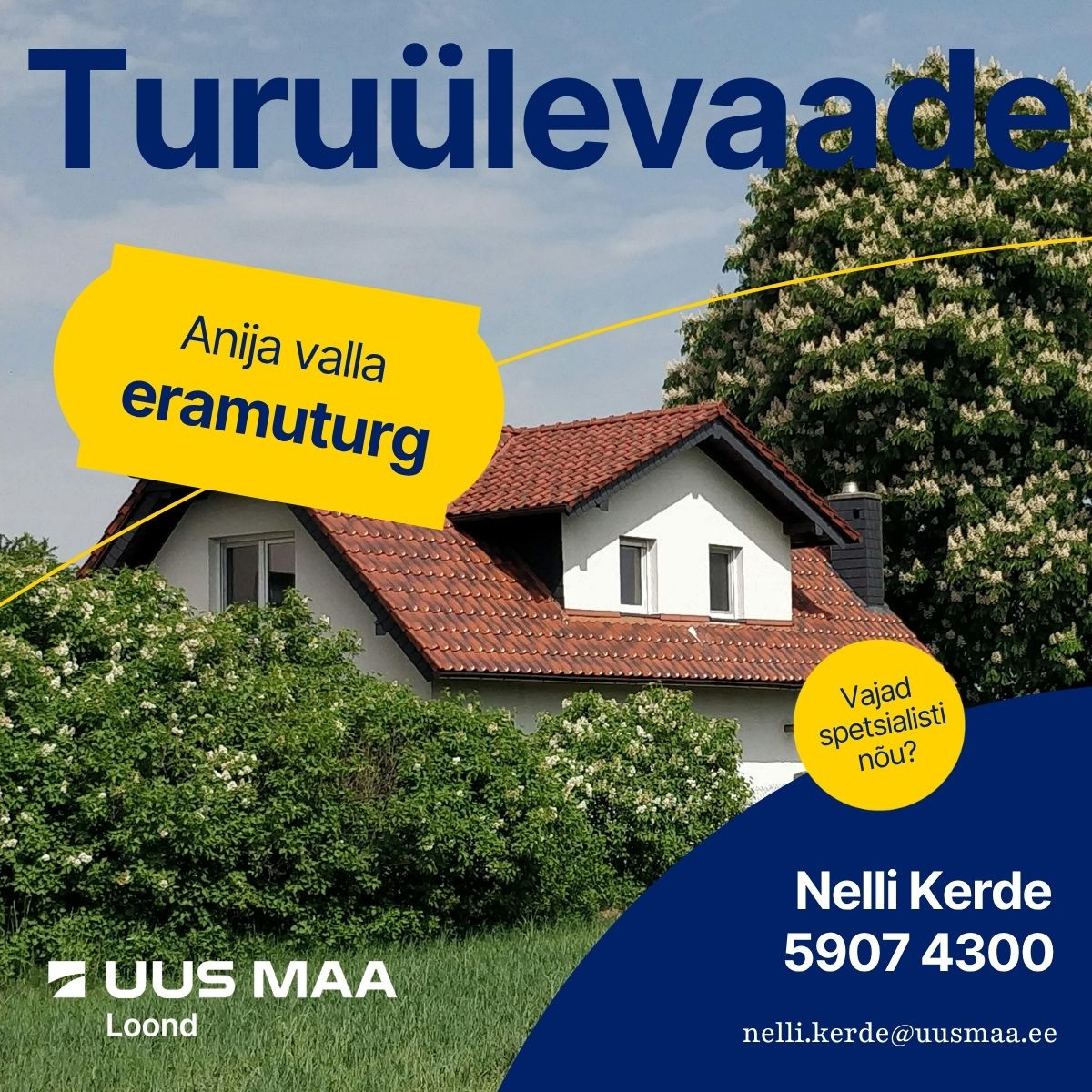 Anija valla eramuturg 2026: majade hinnad ja tehingud