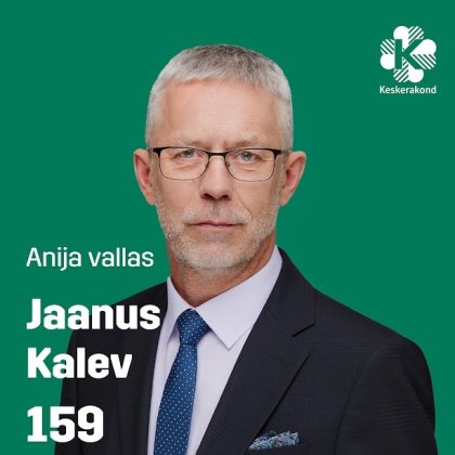Jaanus Kalev - NR 159 - Eesti Keskerakond - TÜ Alvar MÜ, juhatuse liige