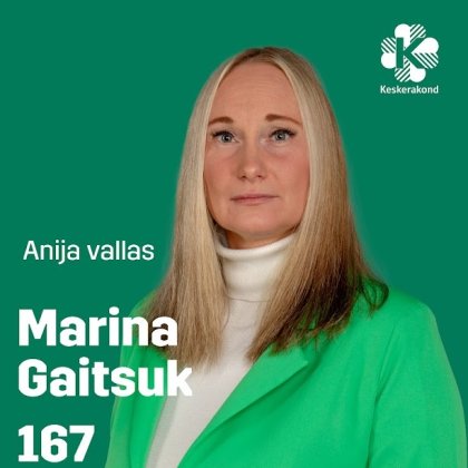 Marina Gaitšuk - NR 167 - Eesti Keskerakond - Naturaalsed käed OÜ, massöör