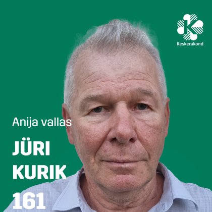 Jüri Kurik - NR 161 - Eesti Keskerakond - Pensionär